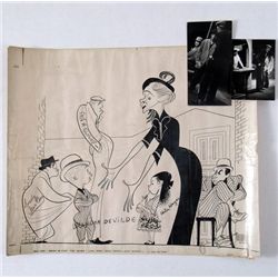 Mrs. McThing Broadway Stage Actor's Signed Al Hirschfeld Original Proof