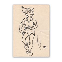 Michael Jackson 1994 Drawing of Peter Pan