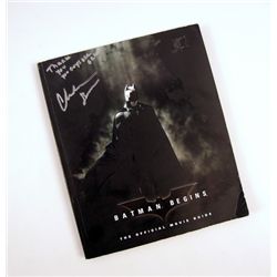 Batman Begins Official Movie Guide Christian Bale (Batman) Autographed
