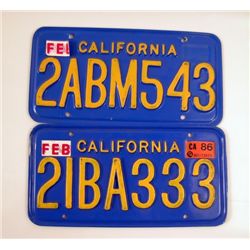 Blind Date/A Fine Mess License Plate Props
