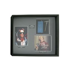 Terminator 3 Helicopter Tail Prop and Schwarzenegger Loken Signed Photo