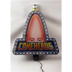 Conehead Light-Up Slot Machine Sign
