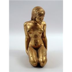 Goldfinger Jill (Shirley Easton) Gold Plated Naked Statue From Guy Hamilton