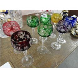 Lot of Multi Color Art Glass Stems - No Shipping