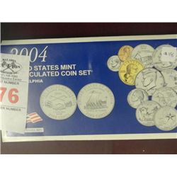 2004 US Mint Uncirculated Coin Set