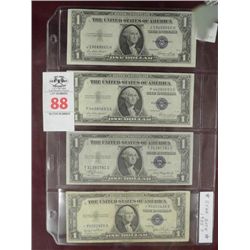 4-Pack of 1935 Silver Certificates