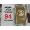 Image 1 : Queen Elizabeth Gold Plate Bar Replica