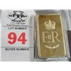Image 2 : Queen Elizabeth Gold Plate Bar Replica