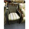 Image 3 : Wicker Loveseat, Chair & Wingback Chair Set