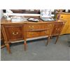 Image 2 : Art Deco Burled Walnut Buffet & China Cupboard