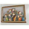Image 1 : Framed Oil On Canvas "Ladies 6 Piece Band" by Roy Baz