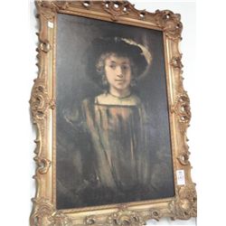 Framed Rembrant Sun Titus Print