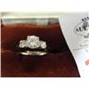 Image 2 : Ladies 14Kt Gold Wedding Set 3 Diamonds Approx .75 Total Weight