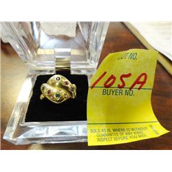 Ladies 14Kt Gold & Semi Precious Stone Ring