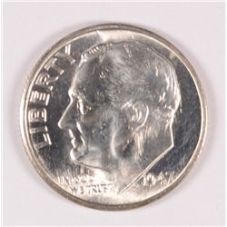 1947-S ROOSEVELT DIME, MS-65