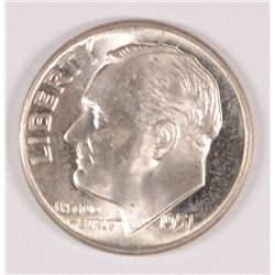 1951-D ROOSEVELT DIME, MS-65