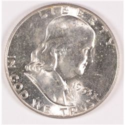 1953 FRANKLIN HALF DOLLAR, MS-64++