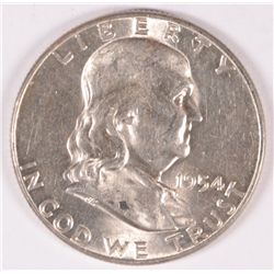 1954 FRANKLIN HALF DOLLAR, MS-63