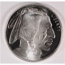 ONE OUNCE .999 SILVER BUFFALO/INDIAN ROUND