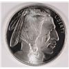Image 1 : ONE OUNCE .999 SILVER BUFFALO/INDIAN ROUND