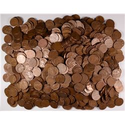 ( 1000 ) PIECES SAN FRANCISCO MINT LINCOLN  CENTS, 1955 AND OLDER,