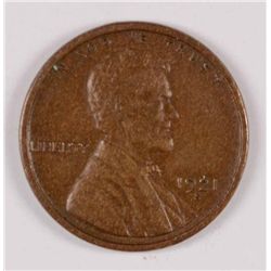1921-S LINCOLN CENT XF-45
