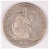 Image 1 : 1873-CC SEATED HALF DOLLAR NO ARROWS AU