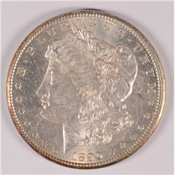 1890-CC MORGAN SILVER DOLLAR, MS-63++ WHITE AND NICE!