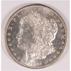 1891-CC MORGAN SILVER DOLLAR, MS-63++ BLAST WHITE