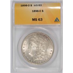 1898-O MORGAN DOLLAR ANACS MS-63