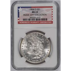 1904-O MORGAN DOLLAR NGC MS-63 (MUSIC CITY COLLECTION)