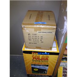 1 BOX OF 72  RING TOSS SETS & SOLAR HEATING SYSTEM