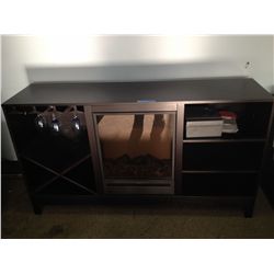 PARAMOUNT ELECTRIC FIREPLACE/ WINERACK