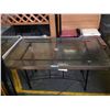 Image 1 : GLASS RECTANGULAR PATIO TABLE