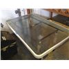 Image 1 : GLASS RECTANGULAR PATIO TABLE