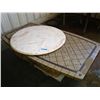 Image 1 : PALLET ASSORTED PATIO TABLE TOPS
