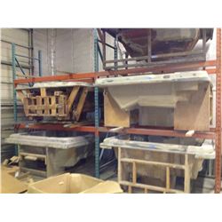 2 SECTIONS ORANGE/BLUE RACKING 12'