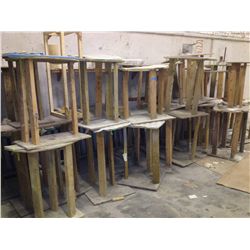 LOT OF WOODEN STANDS