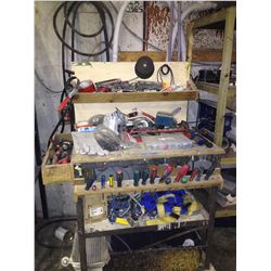 LARGE TOOL CADDY W/ MISC TOOLS