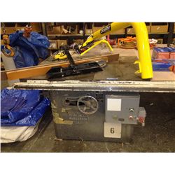 WADKIN BURSGREEN TABLE SAW W/ EXCALIBUR DUST GUARD