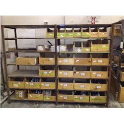 RACK W/ MISC HOT TUB PARTS (2 SECTIONS)