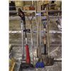 Image 1 : SHOVELS AND MISC GARDEN TOOLS