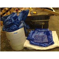 LOT OF TARPS