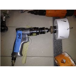 REVERSABLE AIR DRILL W/ HOLE SAW