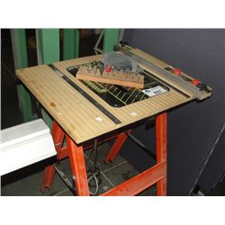 ROUTER TABLE COMES WITH ASSORTMENT OF ROUTER BITS - NO ROUTER