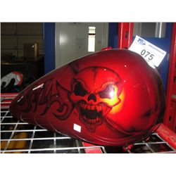 CUSTOM PAINTED MOTORCYCLE GAS TANK