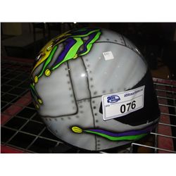 CUSTOM PAINTED FULL FACED MOTORCYCLE HELMET