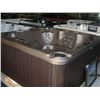 Image 2 : CAL SPAS ESCAPE SELECT SERIES HOT TUB WITH CINNABAR INTERIOR AND WALNUT CABINET. FEATURES INC: