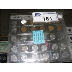 30 WAR TIME CANADIAN NICKELS