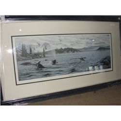 LIMITED EDITION FRAMED PRINT "OCEAN SYMPHONY" BY ALAN HUNT